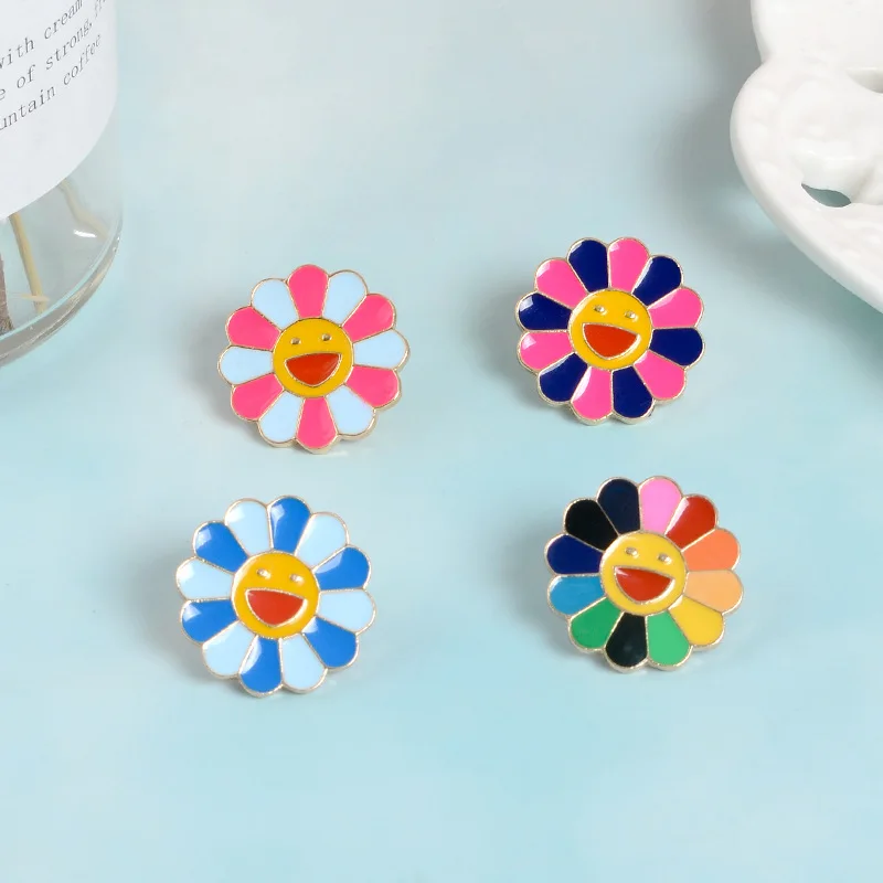 Коллекция 2019 года яркие джинсовые рубашки с эмалированными цветами в виде