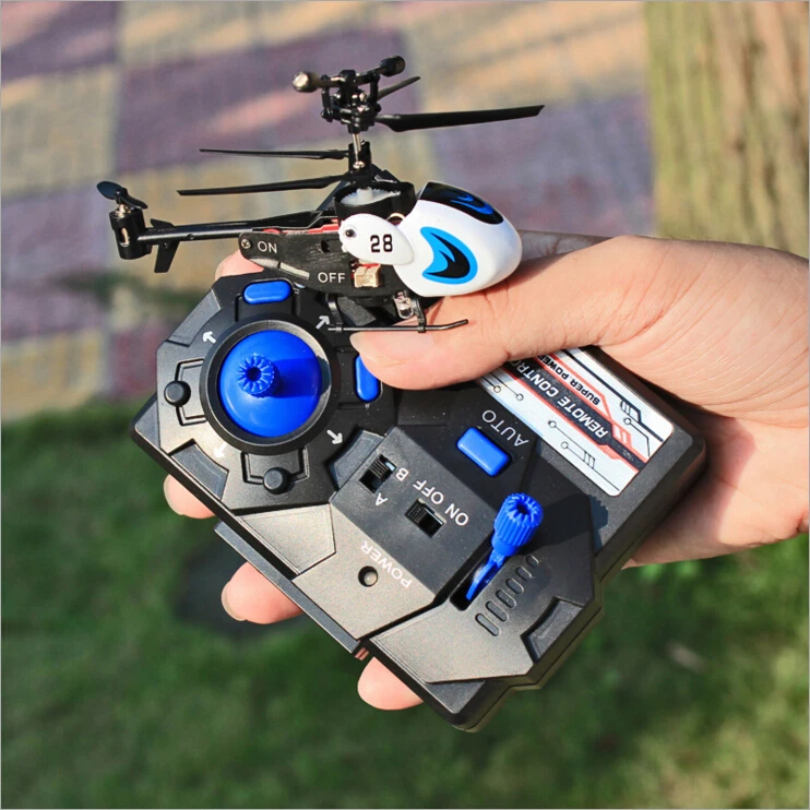 Самый мини 3.5CH Двойной Клинок RC вертолет Карманный Дрон с гироскопом | Игрушки и