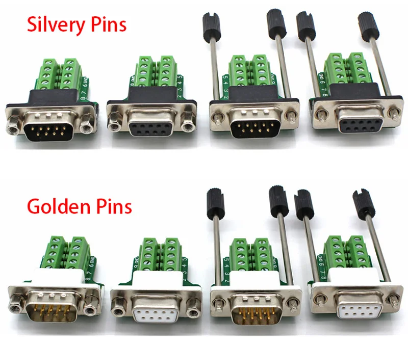 DB9 COM RS232 без передачи сигналов терминалы Мужской Женский Разъем D sub 9Pin