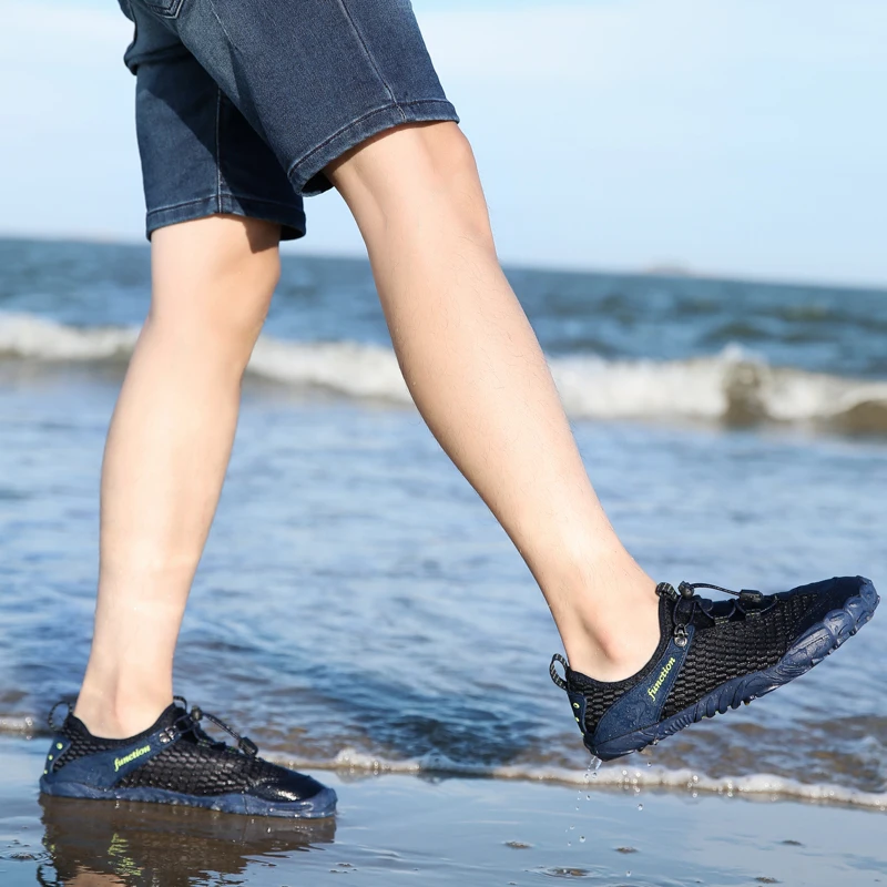 Barefoot/акваобувь для женщин и мужчин; водонепроницаемые кроссовки размера плюс; дышащая обувь для плавания; спортивная обувь; светильник