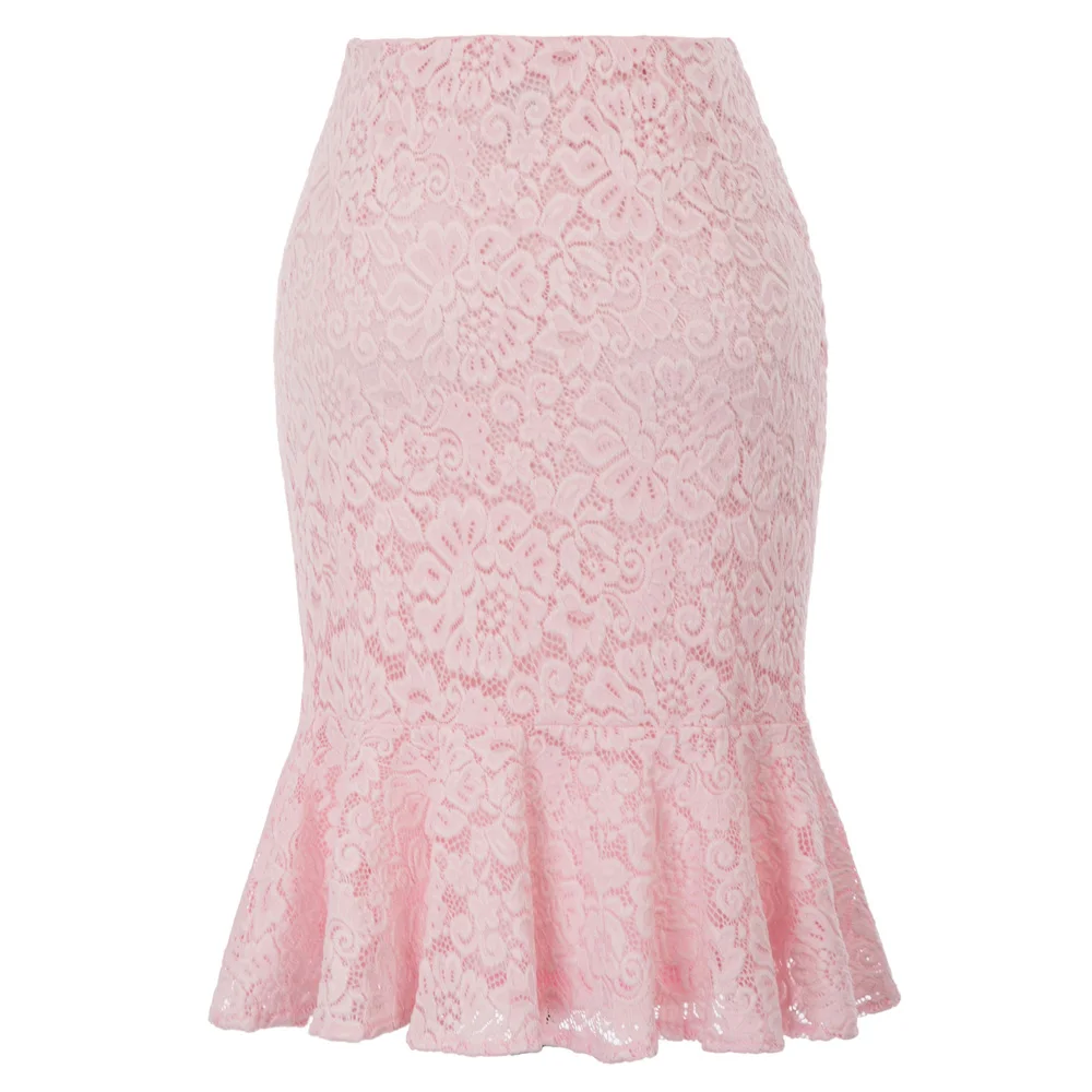 Женский эластичный пояс юбка-карандаш в обтяжку бедра кружевная юбка русалки для