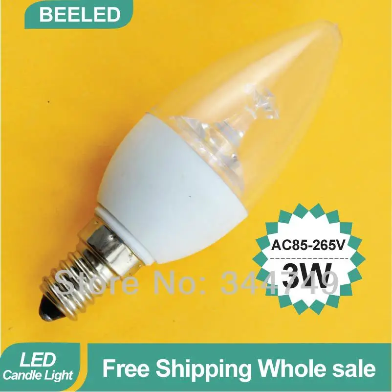 10 шт./лот светодиодные свечи E14 3W 9 SMD 2835 Epistar 220 V 240 400lm теплый белый/холодный белый