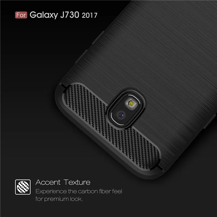Чехол для Samsung Galaxy J7 2017 SM-J730F гибридный матовый чехол из углеродного волокна
