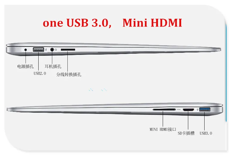 Алюминиевый ультрабук ноутбук 4G/8GB& 128G/256GB SSD Intl Core I5 клавиатура с подсветкой 1920*1080 HD scree HDMI Веб-камера wifi