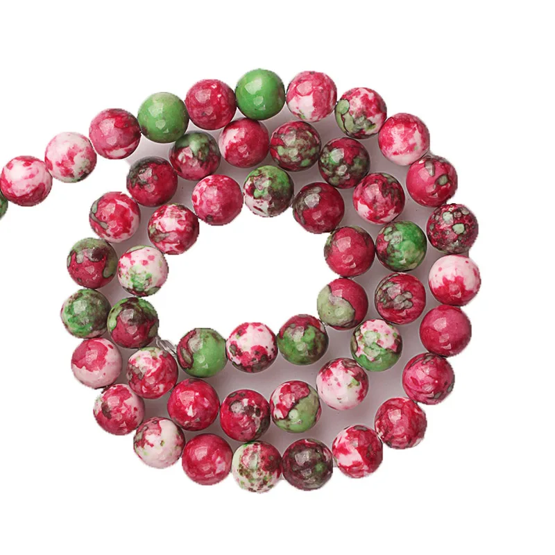 Натуральные глиняные имитация эпидота керамические круглые бусины 4 6 8 10 12 мм Diy