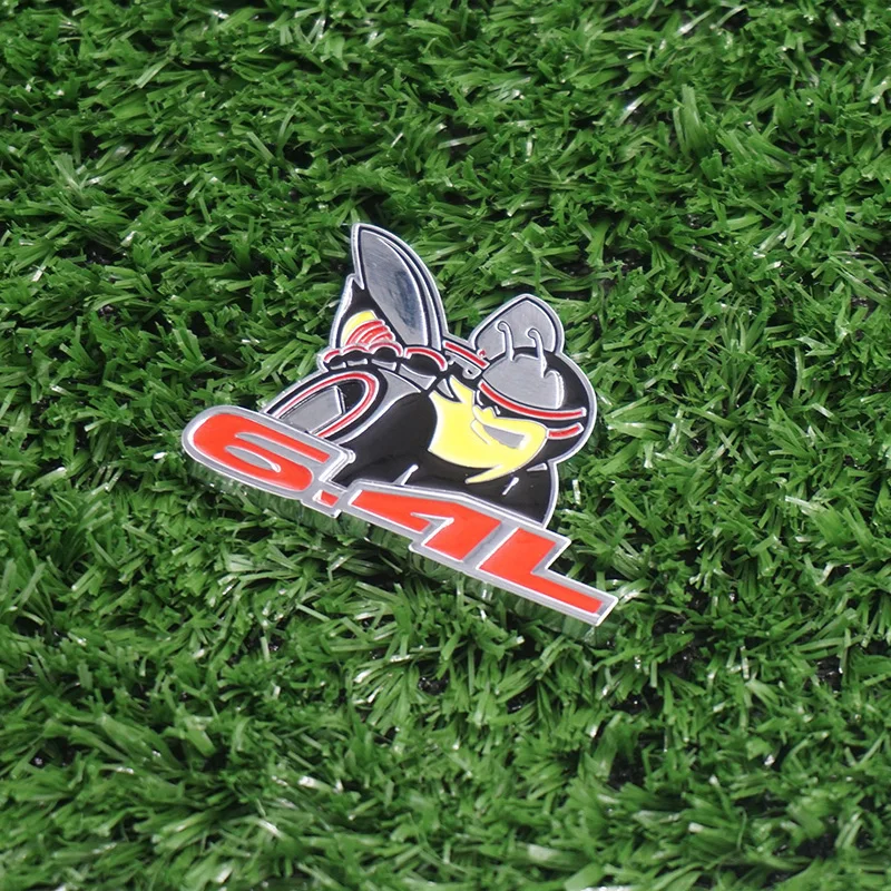 

3D Super Bee 6.4L Aluminium Allloy Car Styling Emblem Dadge Sticker for Charger Challenger Ram Viper