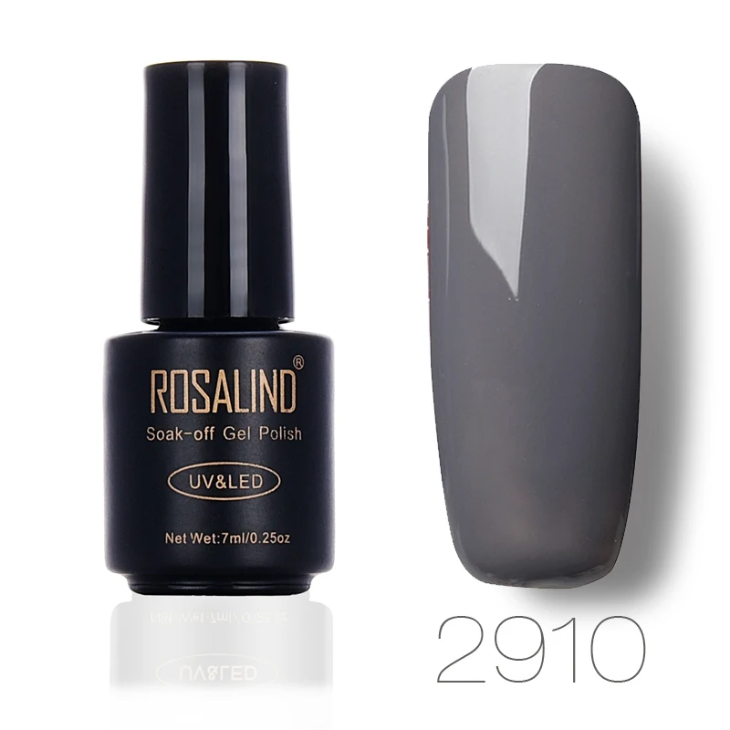 ROSALIND 7 мл Лак для ногтей великолепный цвет Гель-лак для ногтей Vernis полуперманентное верхнее покрытие Базовое покрытие гель-лаки для ногтей Гель-лак - Цвет: 2910