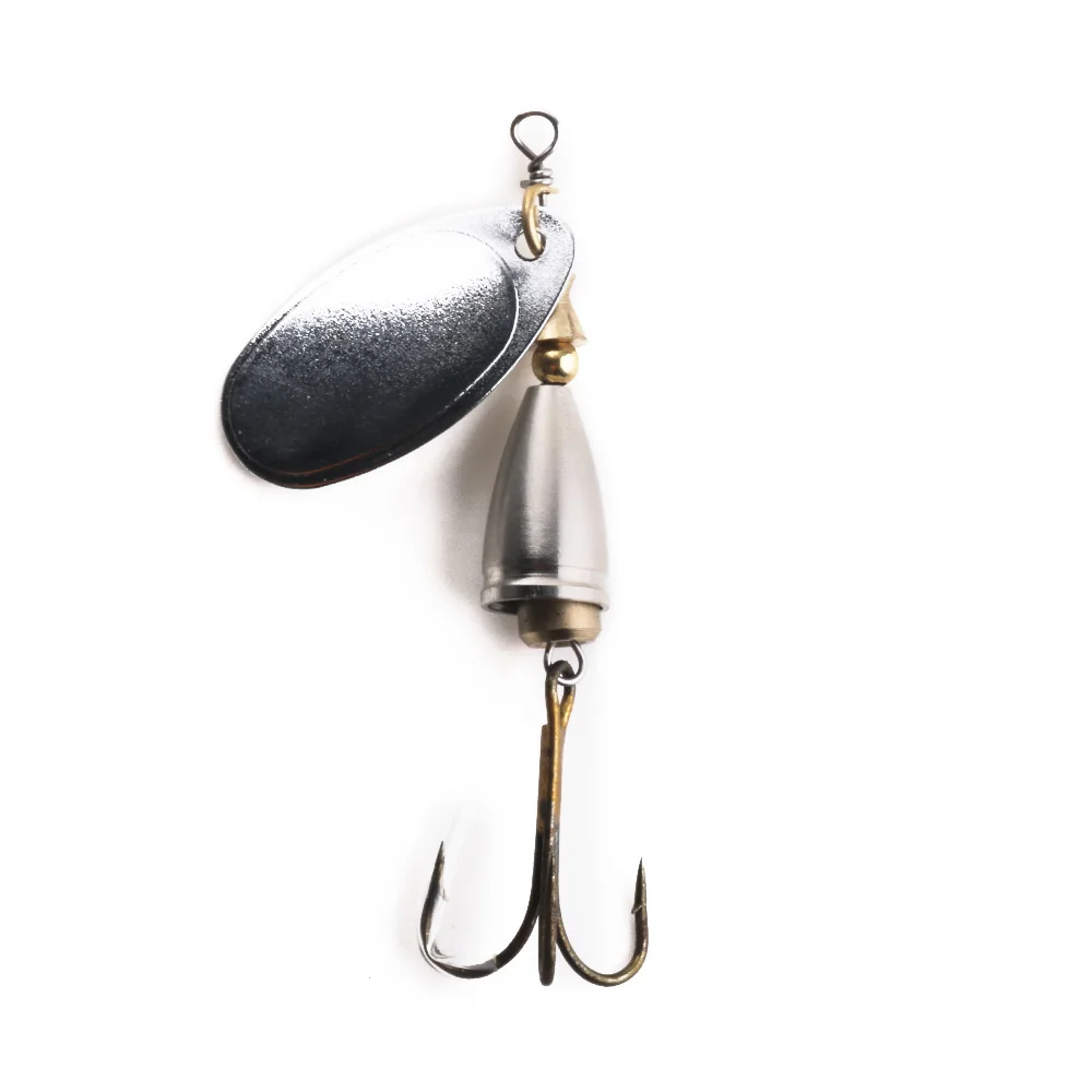 HENGJIA 5PCS Mixed Sequins Rotating Bait 5 Style Spinner Artificial Hard Pesca Fishing Tackle on - Искусственная наживка для рыбалки HENGJIA из 5 штук, смешанная с блестками, вращающаяся, в 5 стилях, на твёрдом основании.