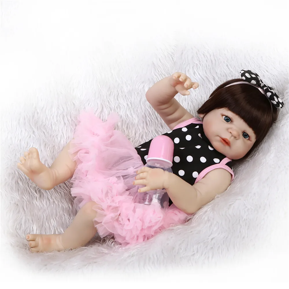 57 см новый полный Средства ухода за кожей силикона Reborn Baby Doll Игрушечные лошадки