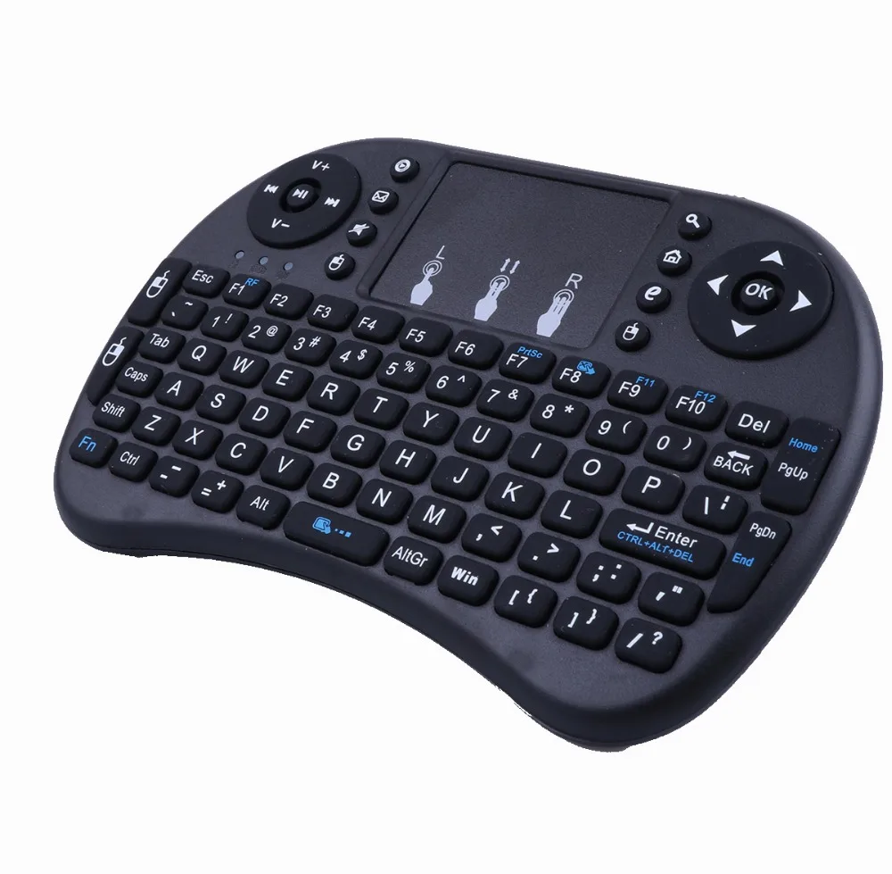 Mecool i8 русская английская 2,4 ГГц мини-игровая беспроводная клавиатура с подсветкой Сенсорная панель air mouse для ноутбука ПК Smart tv box