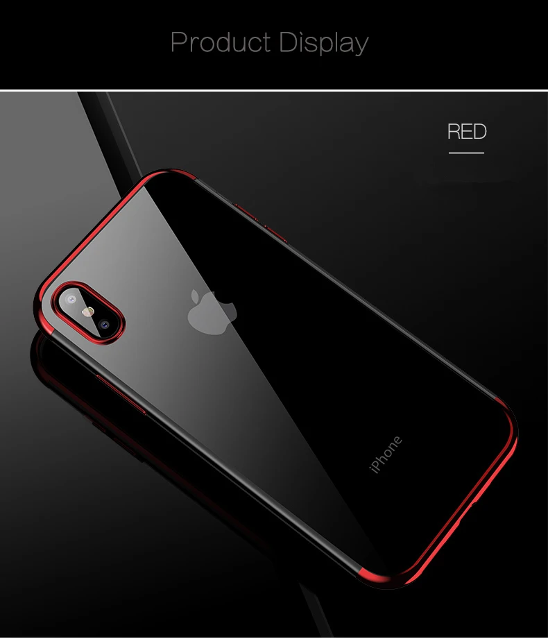 Роскошный прозрачный чехол для iPhone X XS Max XR ультра-тонкий прозрачный Блестящий Мягкий ТПУ чехол для iPhone XS XR задняя крышка