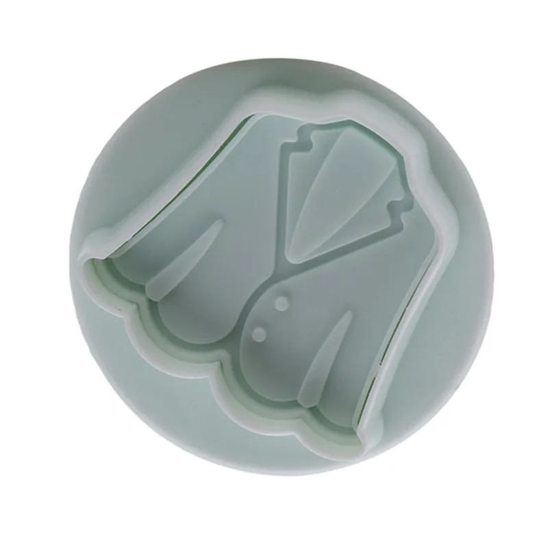 4 шт. креативная Дамская одежда узор пластиковые формы для выпечки красивая леди