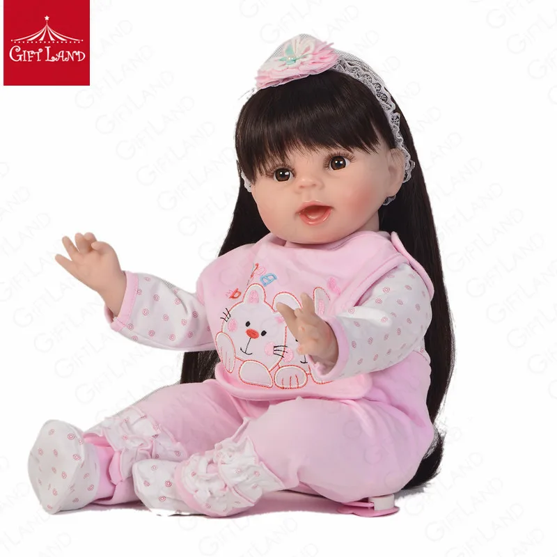 Reborn Baby Doll 22 дюймов детская ткань кукла мягкая хлопковая мини-кукла принцесса с