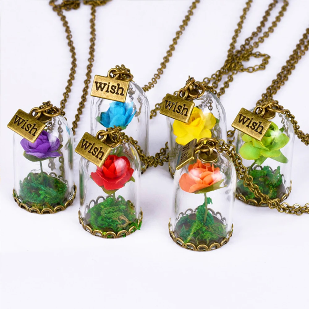 Красота и ожерелье чудовища из красавицы Заколдованная Роза в террариуме