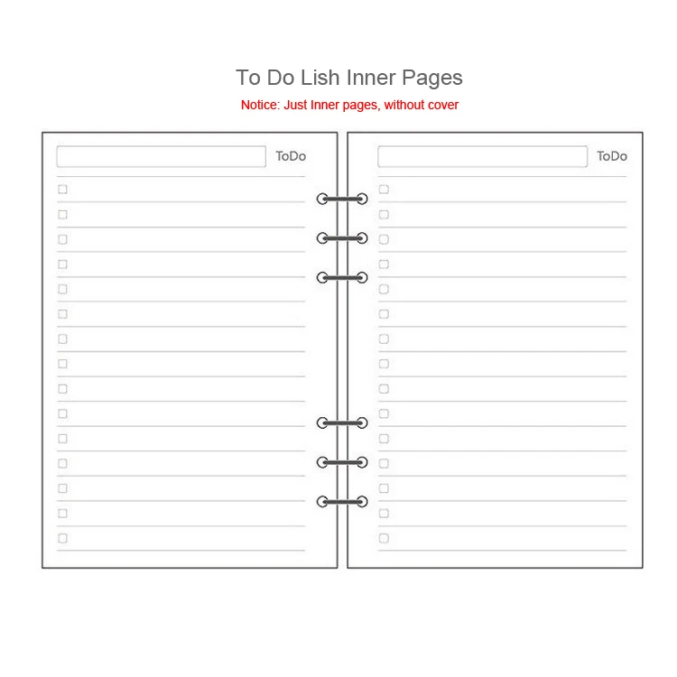 To Do List Креативный цветной блокнот формата А5, А6, А7, Матовая Обложка, спиральный дневник, планировщик, бумажный блокнот, категория, страницы, канцелярские принадлежности - Цвет: To Do List