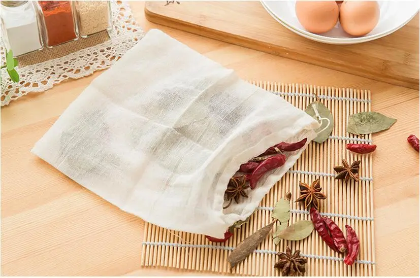 1 шт. шнурок медицина хлопок сумка Кухня Саше Мешок шлака разделения Пособия по