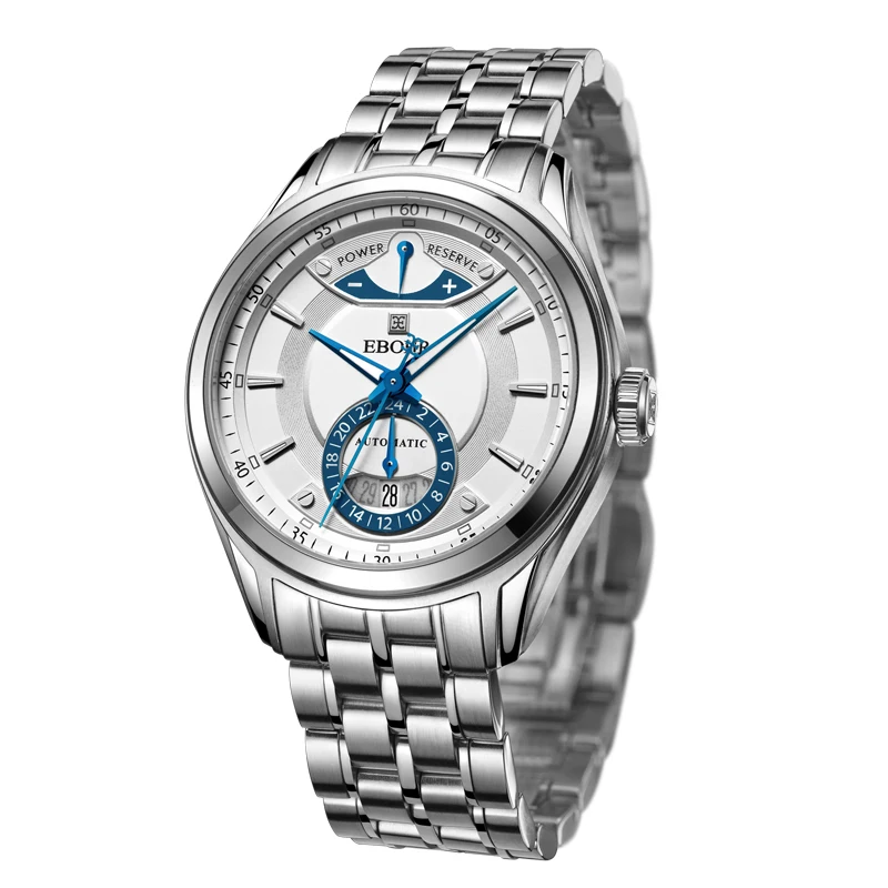 Мужские механические часы EBOHR водонепроницаемые повседневные в деловом стиле