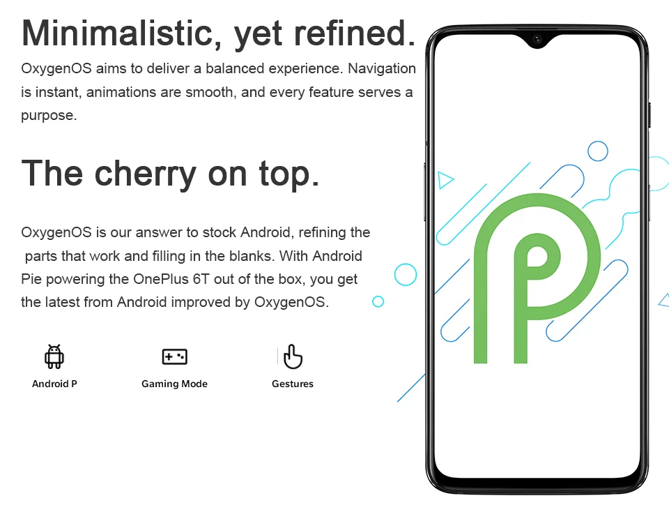 Oneplus 6T мобильного телефона 6/8GB Оперативная память 128/256 ГБ Встроенная память Snapdragon 845 Octa Core 6,4" двойной Камера Экран разблокировать телефон nfc