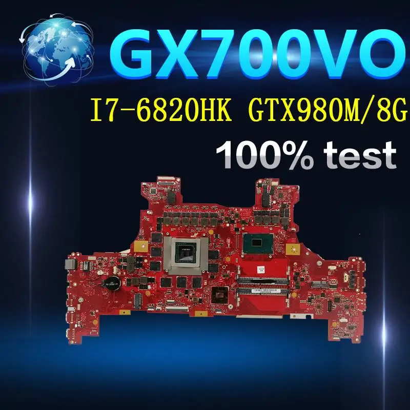 Материнская плата Amazoon GX700VO с I7 6820HK GTX980M/8 GFor Asus ROG GX700V GX700 материнская для ноутбука