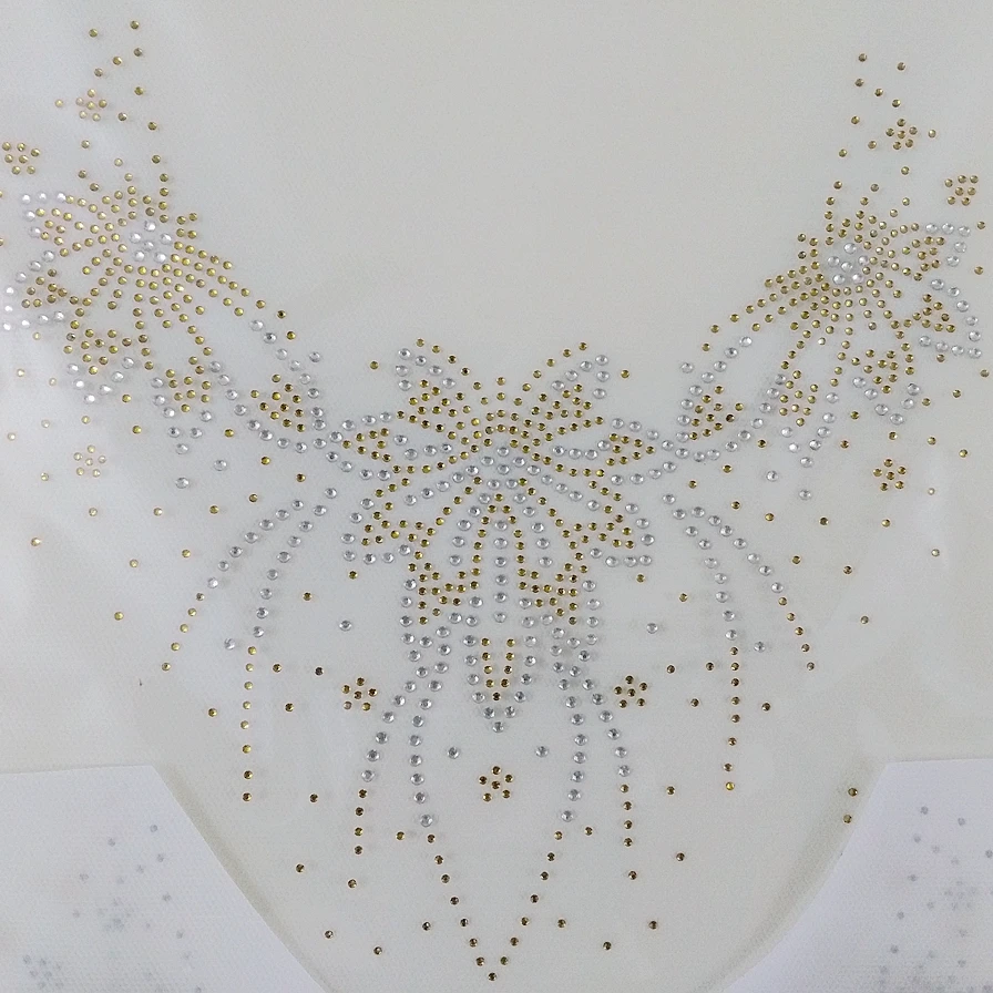 2018 Модный золотой узор из страз горячая фиксация дизайн теплопередачи железные