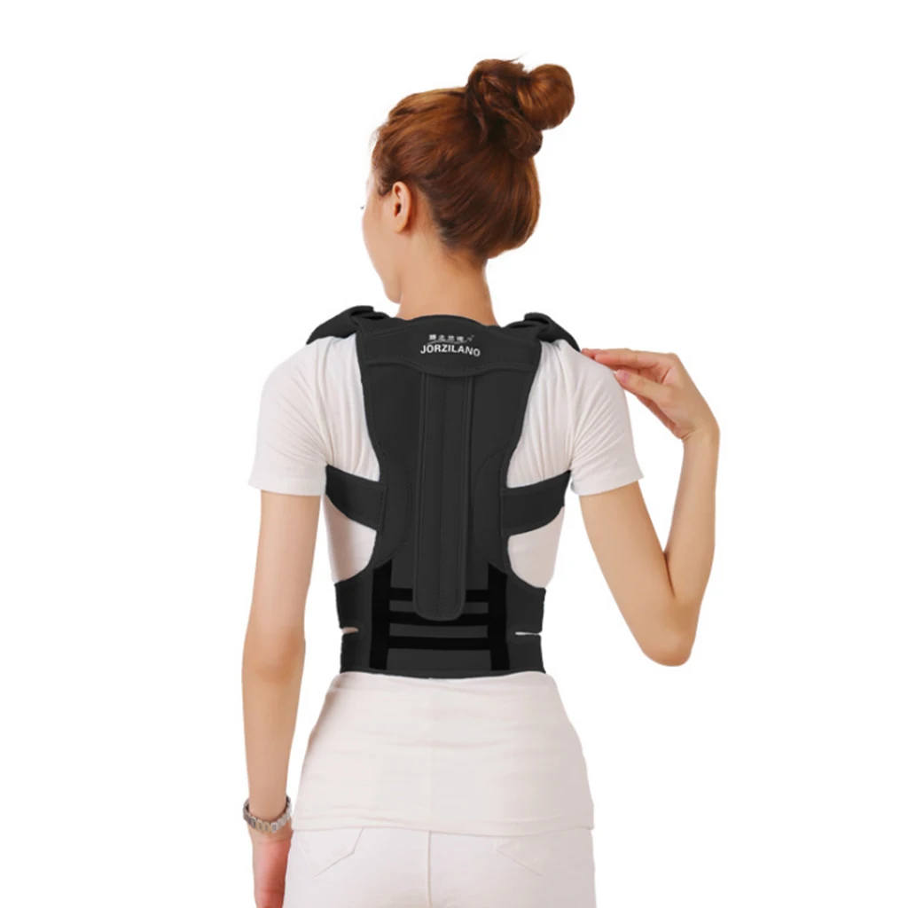

Adjustable Posture Corrector Straightener Shoulder Back Support Lumbar Spine Brace Wrap