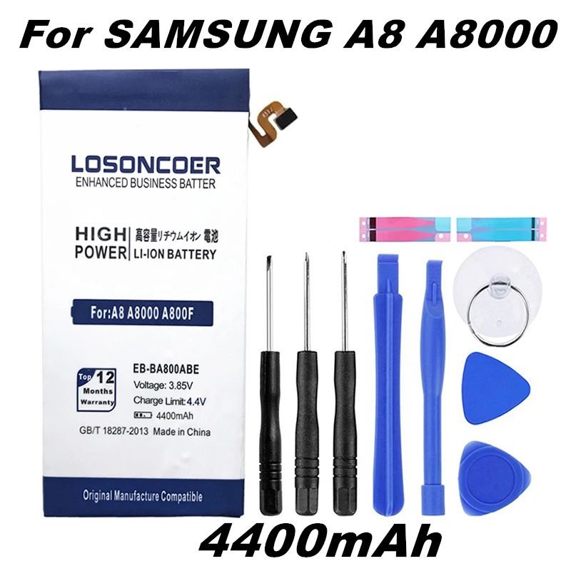 Аккумулятор LOSONCOER для Samsung GALAXY A8 A8000 аккумулятор 4400 мАч A800F A800S A800YZ подарочные