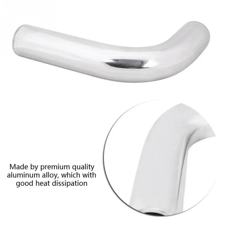 Полированный турбо интеркулер труба радиатора Стайлинг автомобиля 90 градусов 3