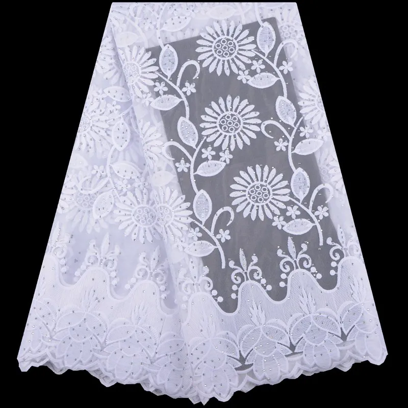 Latest French Mesh Lace Fabric Top Seiilng African Silk Milk Fashion Nigerian lace With Stones For DressA1552 | Дом и сад
