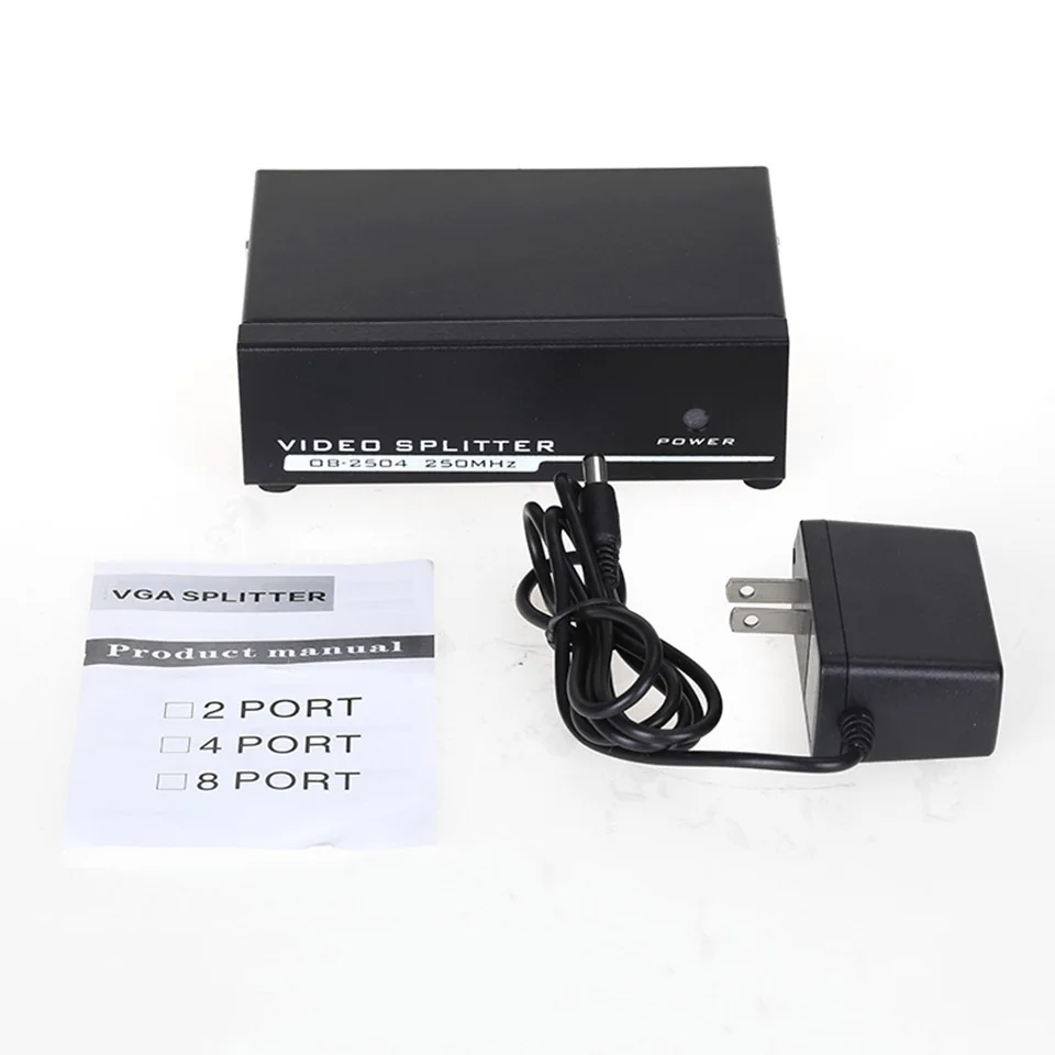 Разветвитель VGA Unnlink 1X4 FHD1080P 60 Гц 1 вход 4 выхода 1*4 разветвители для компьютера