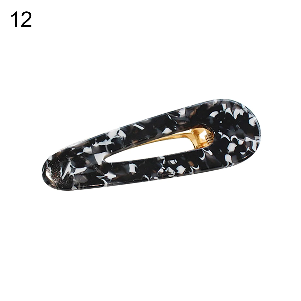 

Vintage Marble Grain Hollow Hair Clip Hairpin Women Barrette Party Headdress new