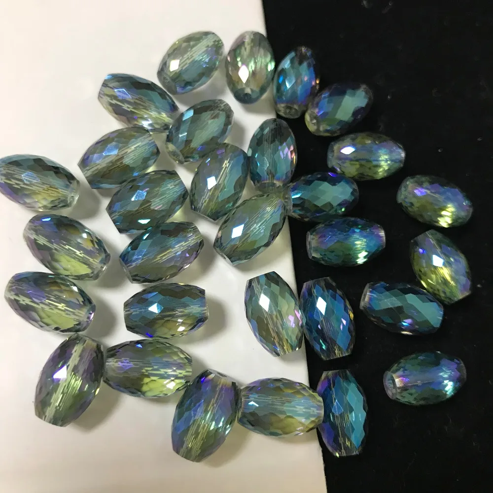 50pcs 8x12mm Drum Drop Bicone Austria Crystal beads Charm loose spacer Beads DIY Earrings necklace hadicraft bracelet jewelry | Дом и сад
