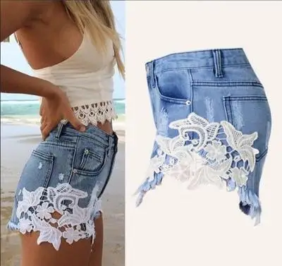 

2017 New arrival ripped pocket womens shorts Summer casual denim shorts vintage Sexy hot shorts denim shorts for women