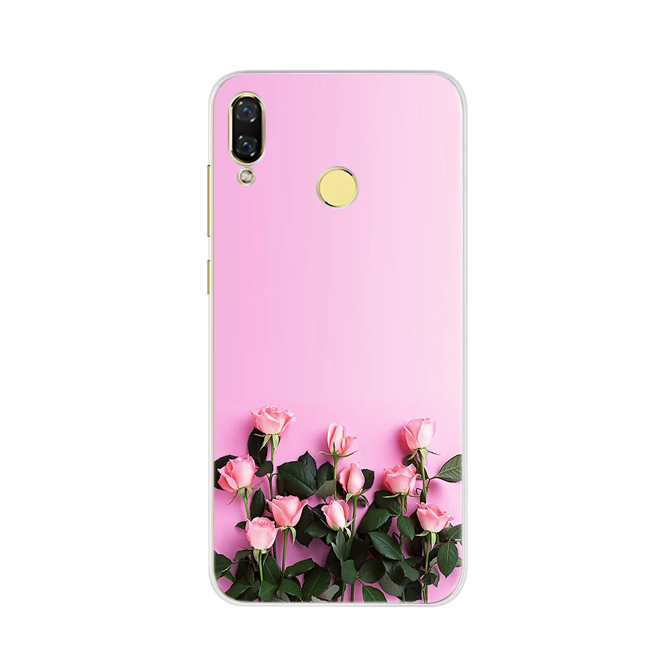 Soft TPU Floral Painted Case For Huawei Nova 3 nova 3i Silicone Back Cover Cases nova3 i Phone Bag | Мобильные телефоны и