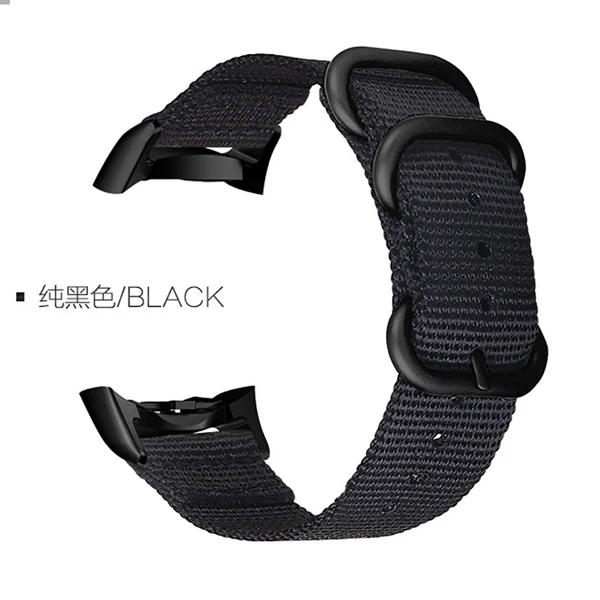 black buckle 8 Ремешок для наручных часов samsung gear Fit2 Pro, ремешок для фитнес-часов, нейлоновый ремешок для наручных часов samsung gear Fit 2 Pro SM-R360/365, браслет - Цвет: black buckle 8