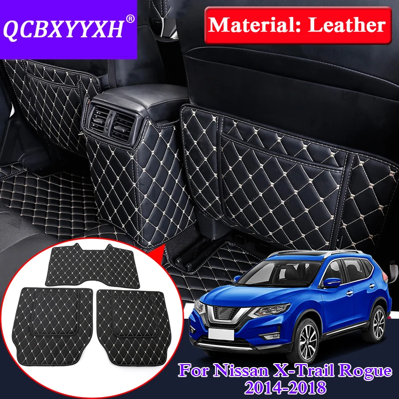 Стайлинг автомобиля QCBXYYXH 3 шт. кожаная накладка для Nissan X Trail Rogue 2014 2018 Накладка