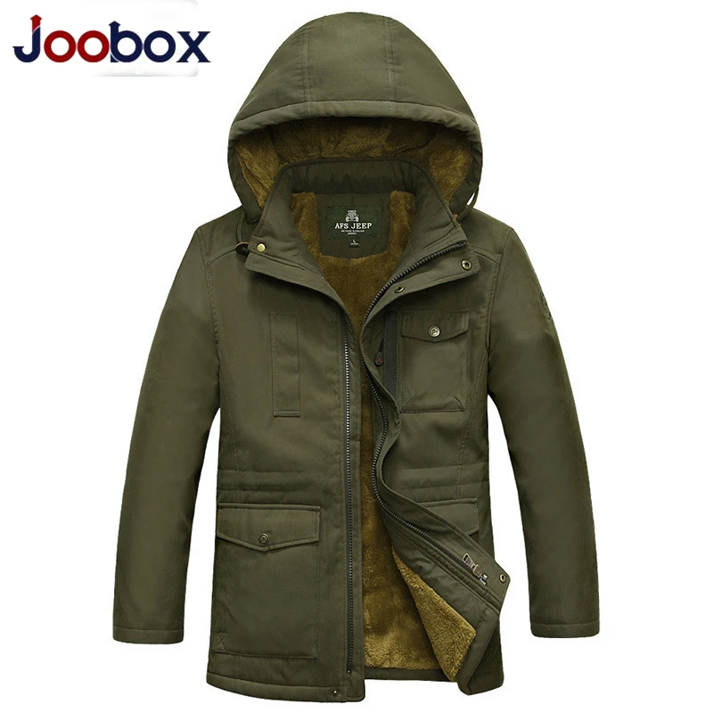 Роскошная брендовая зимняя парка для мужчин 2018 Повседневная Военная куртка с