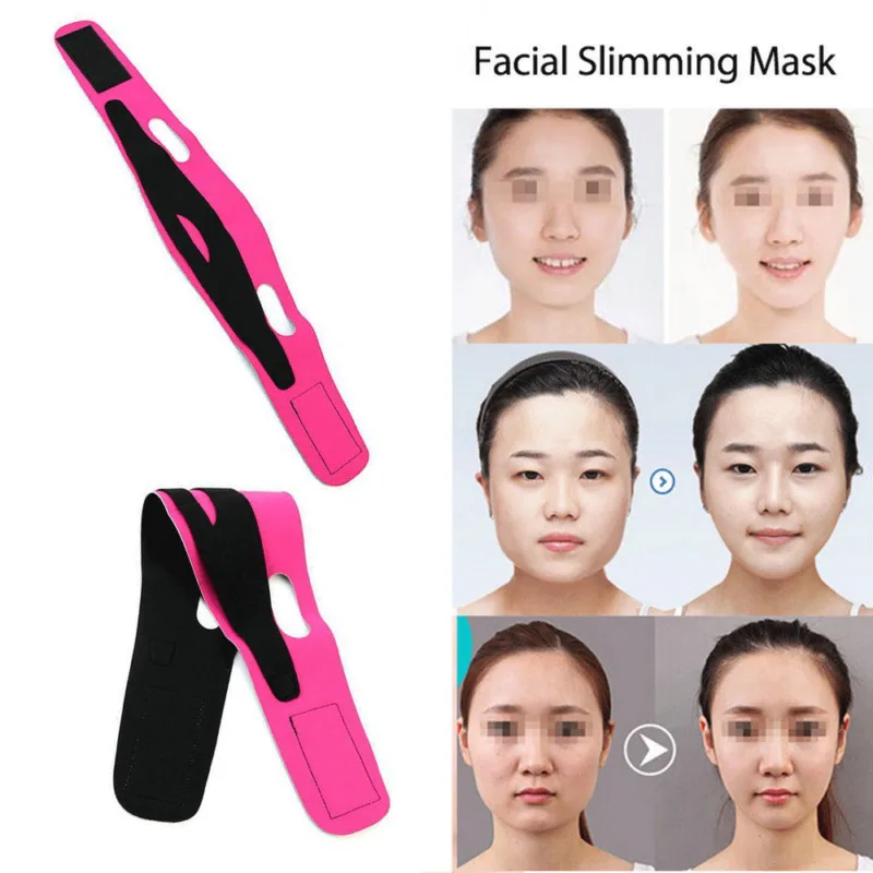 Chin Cheek Lift Up Massage Slimming Slim Mask Thin Belt Strap Band V Face Shaper | Дом и сад