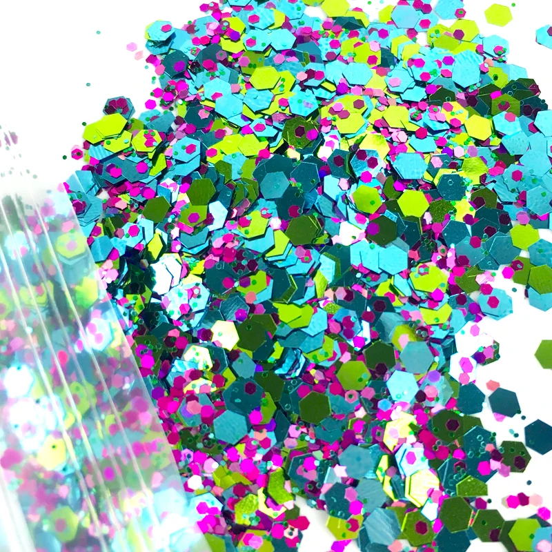 10 г/пакет праздничные блестящие смешанные тени для макияжа блеск Русалка