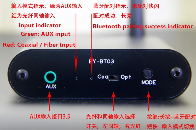 Беспроводной музыкальный передатчик CSR8670 V4.2 aptx Bluetooth подходит для передачи ТВ без