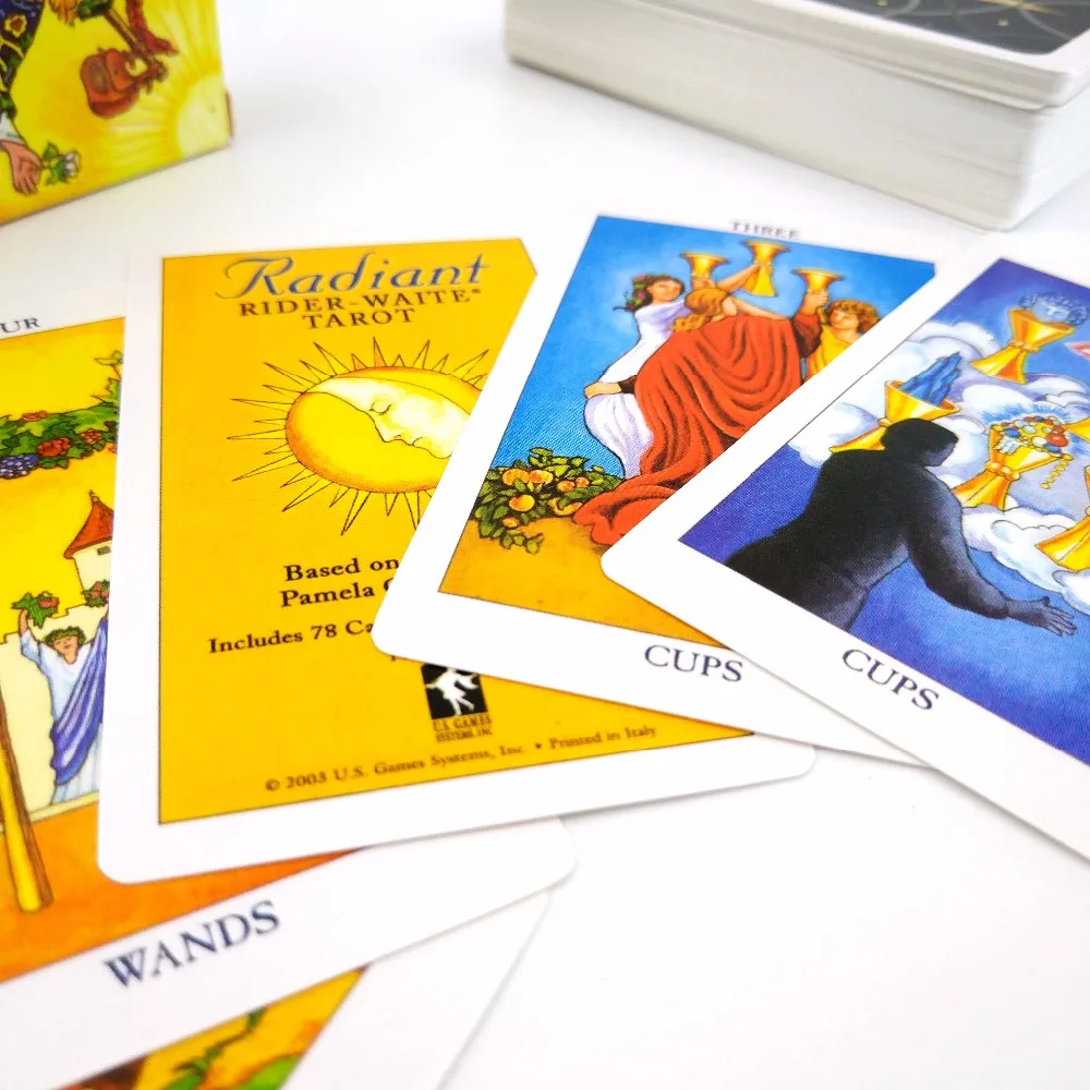 Высокое качество лучистый наездник wait tarot карты настольная игра английская версия чтение fate карты игры
