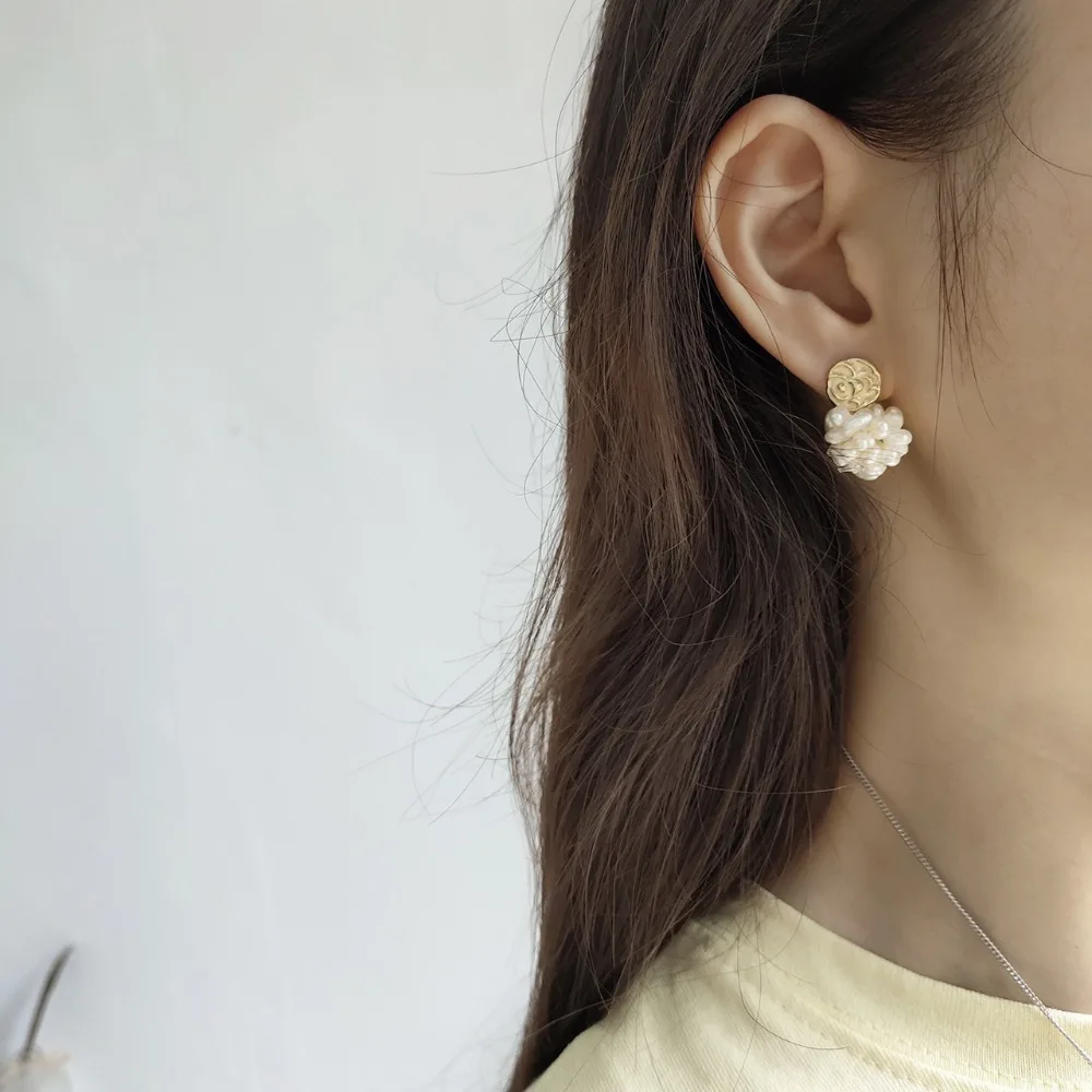 Женские серьги подвески из серебра 925 пробы с жемчугом|Серьги-подвески| |