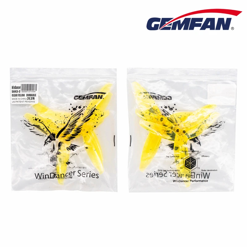 Windancer 5043 Propeller T5043C 5x4 3 дюйма PC лопастный CW CCW FPV Пропеллер для фристайла гоночный