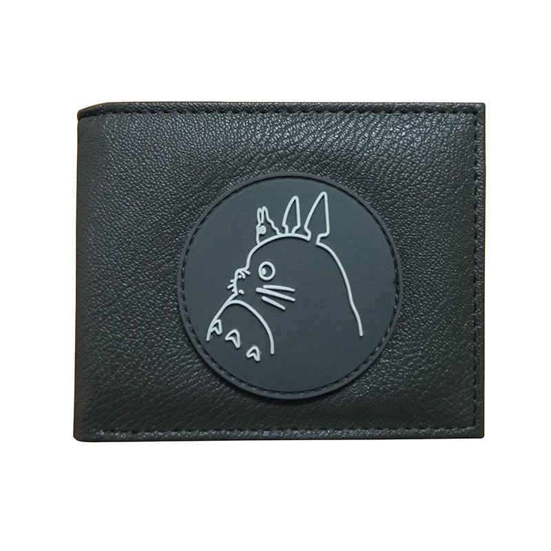 Totoro Недавно Аниме Кожа Короткие Кошелек силиконовый логотип кошелек герой Дэдпул Бэтмен Черная пантера Тор Капитан Звездные войны кошельки подарки - Цвет: Totoro