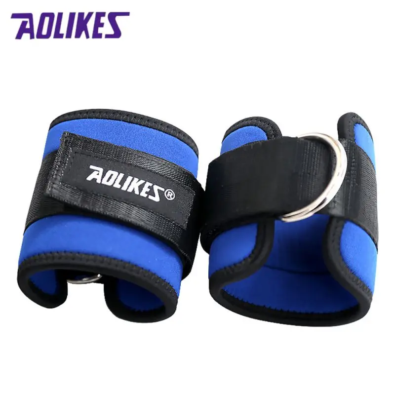 Fitness Adjustable D-Ring Ankle Straps Foot Support Protector Gym Leg Pullery with Buckle Sports Feet Guard | Спорт и развлечения