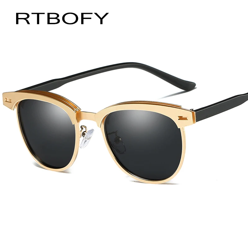 RTBOFY 2018 новые брендовые поляризованные солнцезащитные очки мужские черные в