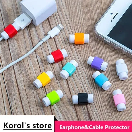 Модные защитные наушники с USB-кабелем 50 шт./лот красочное сохранение кабеля для