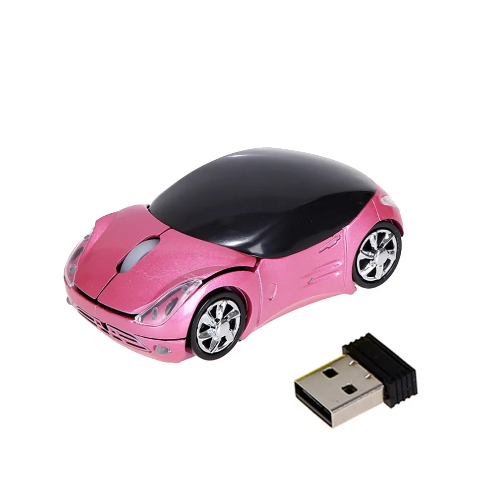 2 4 GHz 1200 точек/дюйм в форме автомобиля беспроводная оптическая мышь USB прокрутка