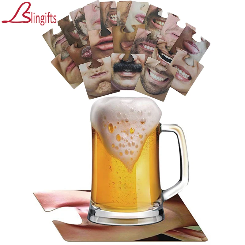 Slingifts 400 шт. Клубные подставки для лица напитков вечерние коврики селфи