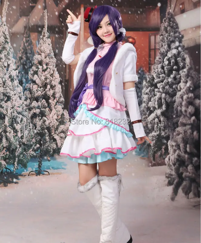Nozomi Tojo Love Live School Idol Project Snow Halation Vest Tops Dress Uniform Outfit Anime Cosplay Costumes image 2