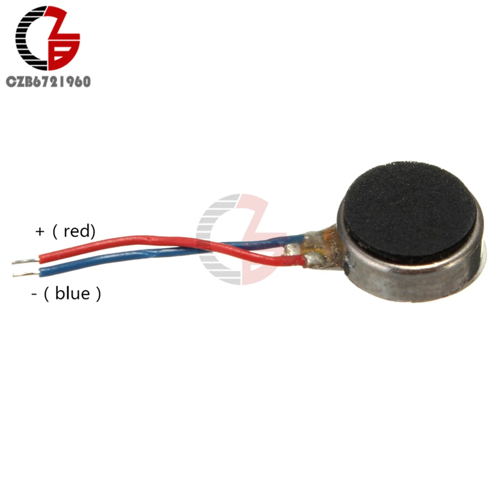 2 шт. плоский вибрирующий мини мотор для телефона 3 в пост. Тока 8*3 4 мм|mini motor|mini micro